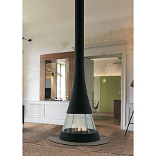 Камин JC Bordelet Linea 914 центральный со стеклом